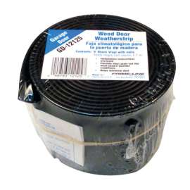 Prime-Line Black Vinyl Weatherstrip For Garage Doors 9 ft. L X 1-3/8 in.
