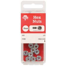 Hillman 6 in. Zinc-Plated Steel SAE Hex Nut 24 pk