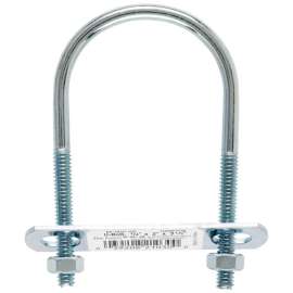 Hampton 1/4 in. X 2 in. W X 3-1/2 in. L Coarse Zinc-Plated Steel U-Bolt
