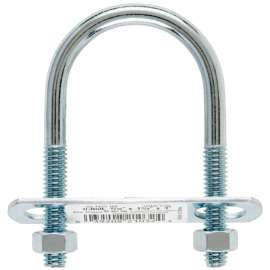 Hampton 5/16 in. X 1-3/4 in. W X 3 in. L Coarse Zinc-Plated Steel U-Bolt