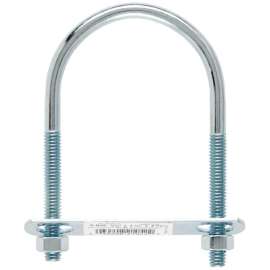 Hampton 5/16 in. X 2.5 in. W X 4.25 in. L Coarse Zinc-Plated Steel U-Bolt