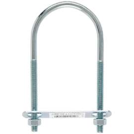 Hampton 0.31 in. X 2-1/2 in. W X 5-1/4 in. L Coarse Zinc-Plated Steel U-Bolt