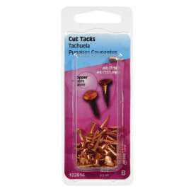 Hillman No. 6 X 1/2 in. L Copper Cut Tacks 0.5 pk