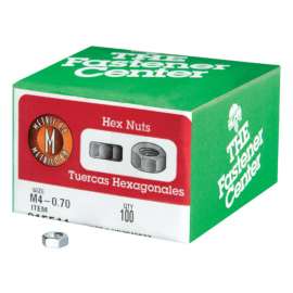 Hillman M4-0.70 mm Zinc-Plated Steel Metric Hex Nut 100 pk