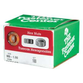 Hillman M6-1.00 mm Zinc-Plated Steel Metric Hex Nut 100 pk