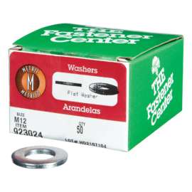 Hillman Zinc-Plated Steel M12 mm Flat Washer 50 pk