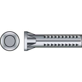 Hillman .138 in. D X 3/4 in. L Lead Round Head Ribbed Anchor 100 pk