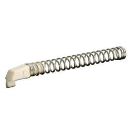 Prime-Line Make-2-Fit Zinc-Plated White Plastic Slide Bolt 1-1/2 in. L 1 pk