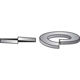 Hillman 1/4 in. D Zinc-Plated Steel Split Lock Washer 100 pk
