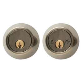 Home Plus Antique Brass Brass Double Cylinder Deadbolt