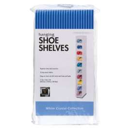 Whitmor 51 in. H X 5-1/2 in. W X 11-1/2 in. L Vinyl Hanging Shoe Shelves