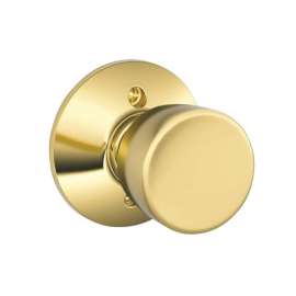 Schlage Bell Bright Brass Dummy Knob Right or Left Handed