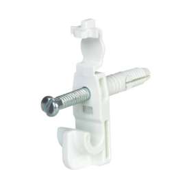 Rubbermaid 8.6 in. H X 7 in. W X .5 in. L Metal Fast Set Back Clip W/Drive Pin
