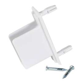 Rubbermaid 8.6 in. H X 7 in. W X 1.3 in. L Metal Fast Track Wall/End Bracket