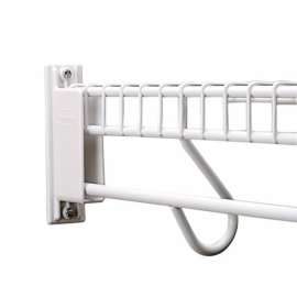 Rubbermaid 4.25 in. H X 1.125 in. W X 1.87 in. L Metal Free Slide Fast Set Wall/End Bracket