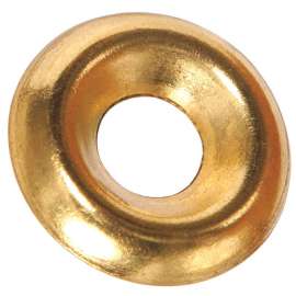 Hillman Brass-Plated Brass .138 in. Finish Washer 100 pk