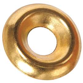 Hillman Brass-Plated Brass .164 in. Countersunk Finish Washer 100 pk
