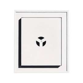 Builders Edge 12-1/8 in. H X 1-5/8 in. L Prefinished White Vinyl Mounting Block