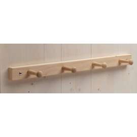 iDesign 21-1/2 in. L Brown Wood Jumbo 4-Peg Rack 1 pk
