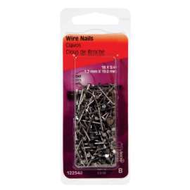 Hillman 18 Ga. X 3/4 in. L Bright Steel Wire Nails 1 pk 2 oz