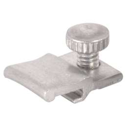 Prime-Line Mill Aluminum Storm Door Panel Clip For 1/2 inch 8 pk