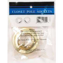 John Sterling Pro 1-3/8 in. L X 1-3/8 in. D Brass Steel Rod Socket