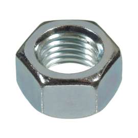 Hillman 7/8 in. Zinc-Plated Steel USS Hex Nut 10 pk