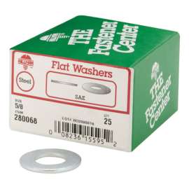 Hillman Zinc-Plated Steel 5/8 in. SAE Flat Washer 25 pk