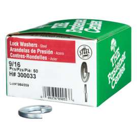 Hillman 9/16 in. D Zinc-Plated Steel Split Lock Washer 50 pk