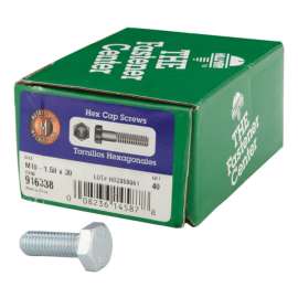 Hillman M10-1.50 mm D X 30 mm L Heat Treated Steel Hex Head Cap Screw 40 pk