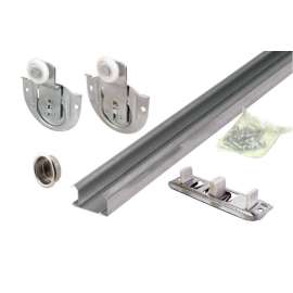 Prime-Line Galvanized Silver Steel By-Pass Guide 1 pk