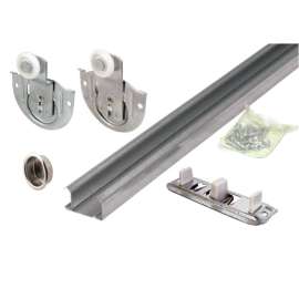 Prime-Line Galvanized Silver Steel By-Pass Guide 1 pk