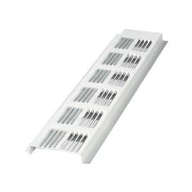 Air Vent 0.5 in. H X 2.6 in. W X 96.6 in. L White Aluminum Continuous Soffit Vent