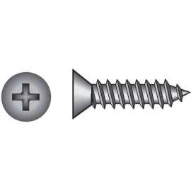 Hillman No. 6 X 1-1/4 in. L Phillips Flat Head Sheet Metal Screws 100 pk