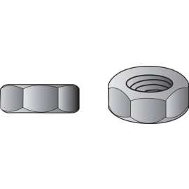 Hillman 5/8 in. Zinc-Plated Steel USS Hex Nut 25 pk
