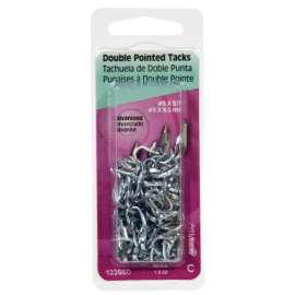 Hillman No. 9 X 7/16 in. L Galvanized Steel Double Point Tacks 1.25 pk