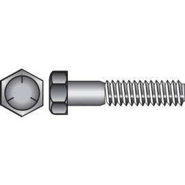 Hillman 1/2 in. D X 12 in. L Heat Treated Zinc Steel Hex Head Cap Screw 25 pk