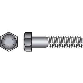 Hillman 9/16 in. D X 5 in. L Heat Treated Steel Hex Head Cap Screw 25 pk