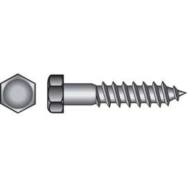 Hillman 3/8 in. X 5-1/2 in. L Hex Zinc-Plated Steel Lag Screw 50 pk