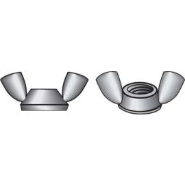 Hillman 1/2 in. Cold Forged Stainless Steel SAE Wing Nut 25 pk