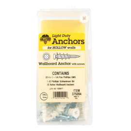 Hillman .164 in. D X 1-1/4 in. L Nylon Pan Head Wallboard Anchor Kit 1 pk