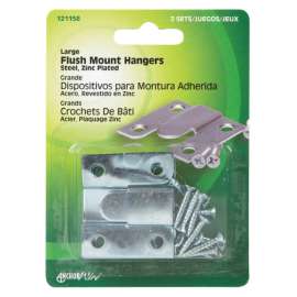 Hillman AnchorWire Silver Flush-Mount Picture Hanger 3 lb 2 pk