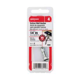 Hillman 1/8 in. D X 1 in. L Metal Hollow Head Hollow Wall Anchors 2 pk