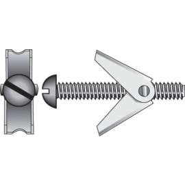 Hillman 3/16 in. D X 4 in. L Round Steel Toggle Bolt 2 pk