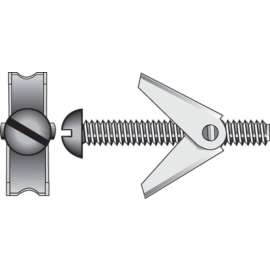 Hillman 1/4 in. D X 3 in. L Round Steel Toggle Bolt 1 pk