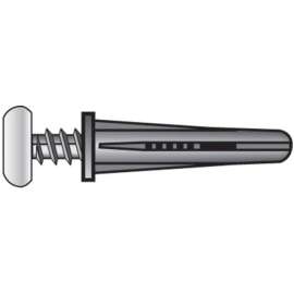 Hillman .164 in. D X 7/8 in. L Plastic Pan Head Conical Anchor 50 pk