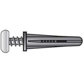 Hillman .164 in. D X 7/8 in. L Plastic Pan Head Conical Anchor 6 pk