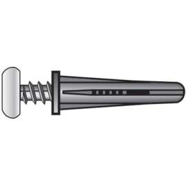Hillman .25 in. D X 1-3/8 in. L Plastic Pan Head Conical Anchor 2 pk