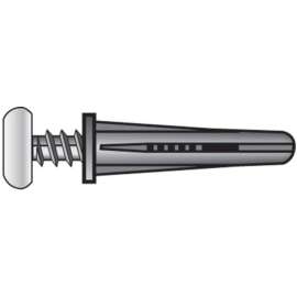 Hillman .190 in. D X 1 in. L Plastic Flat Head Conical Anchor 4 pk