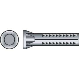 Hillman 0.164 in. D X 1 in. L Lead Round Head Concrete Screw Anchor 3 pk